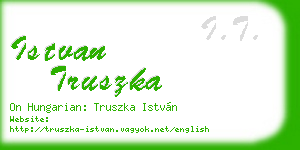 istvan truszka business card
